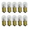 10pk - GE 1317 34265 3w 6v B6 BA15s Low Voltage Miniature Aircraft Aviation Bulb